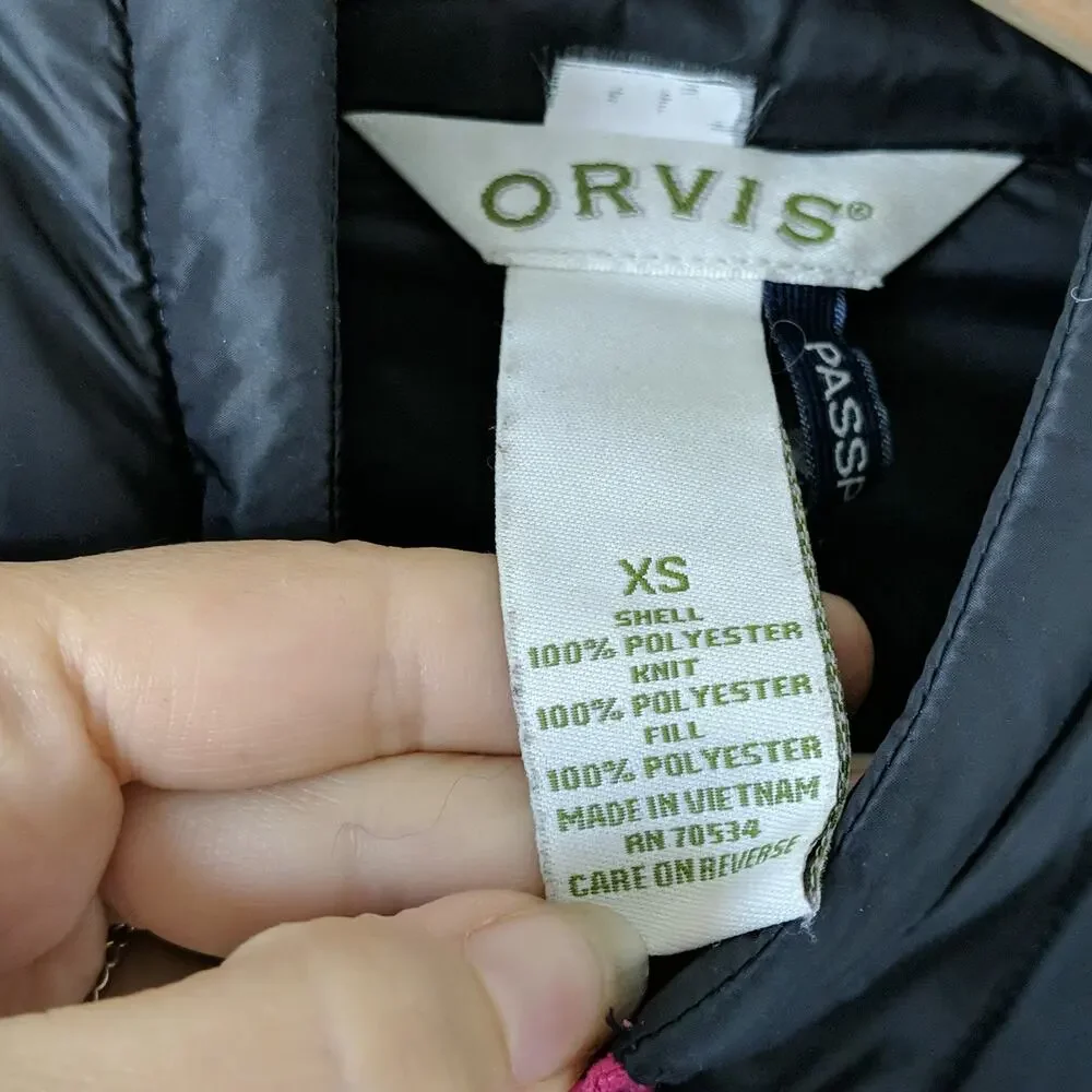 Orvis Passport Adventure Quilted Jacket Fleece‎ XS